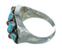 Authentic Sterling Silver Turquoise And Coral Southwest Ring Size 8-3/4 YX70171